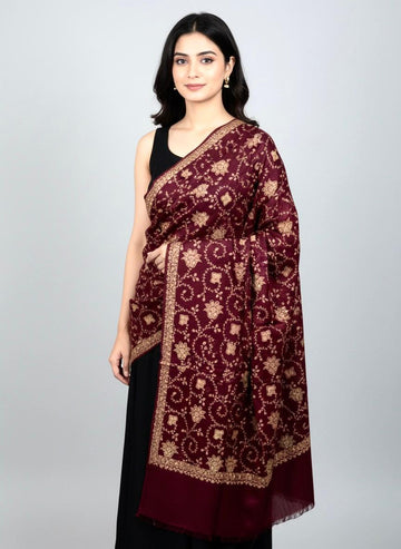 Pashmina Shawl
Hand Made Kashmiri Embroidery With Block Print