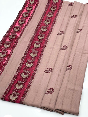 Swiss Lawn Fabric
Elegant And Beautiful Laser Cut Chadar