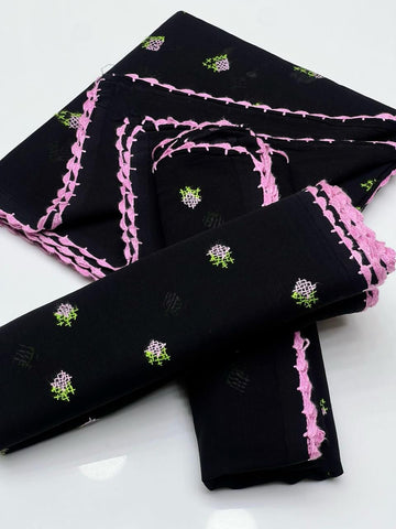 Swiss Lawn Fabric
Hand Made Cross Stitch Embroidered Chadar