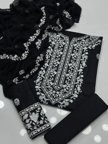 GTM Lawn Collection
Machine Embroidery On Shirt With Along Simple Trouser Chiffon Duppata