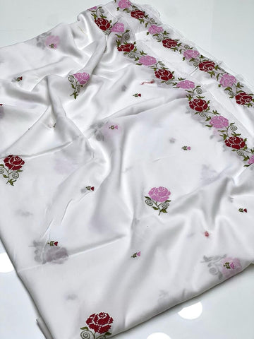 Swiss Lawn Fabric
Machine Cross Stitch Embroidered Chadar