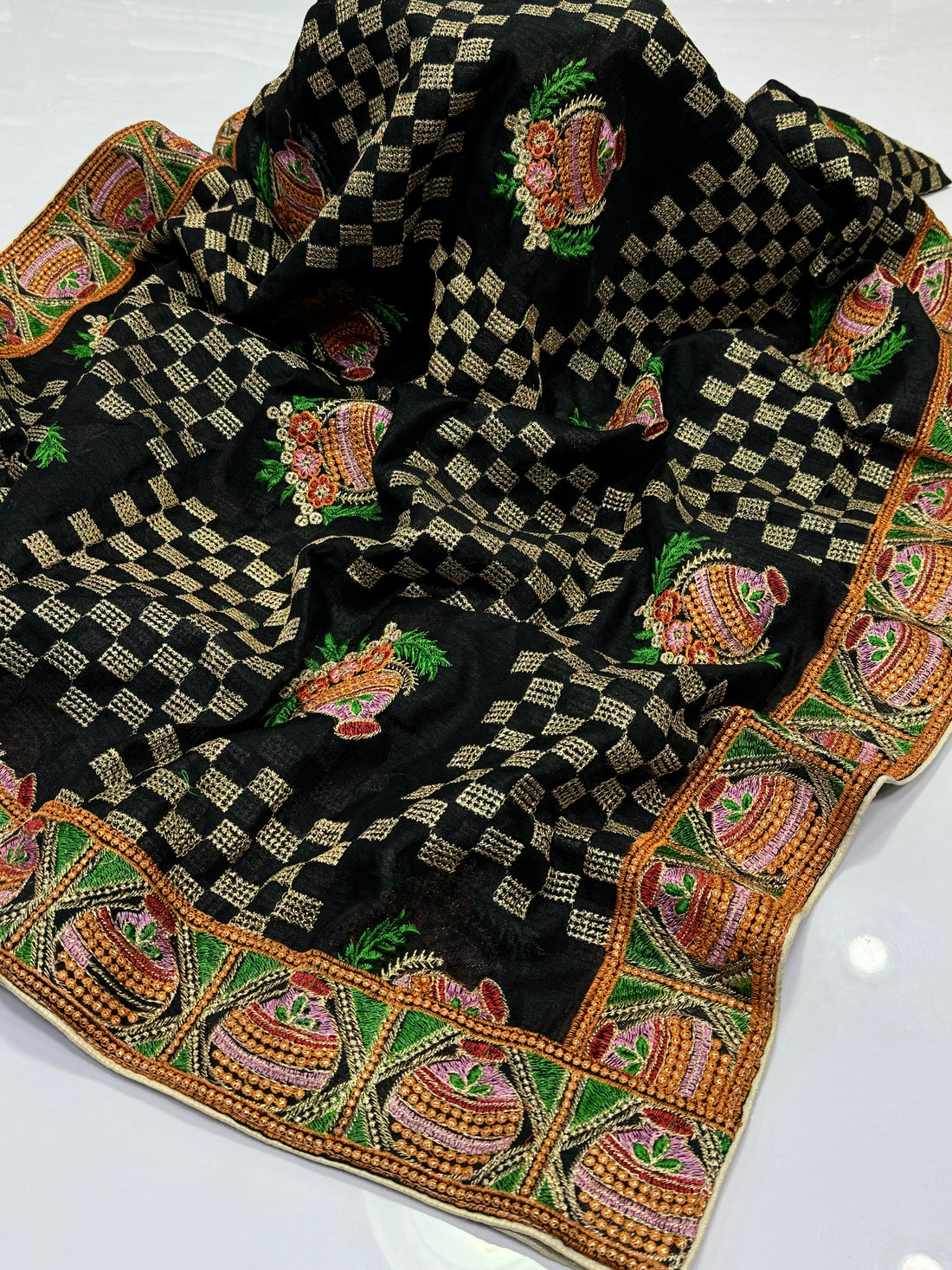 Indian Raw Silk Dupatta