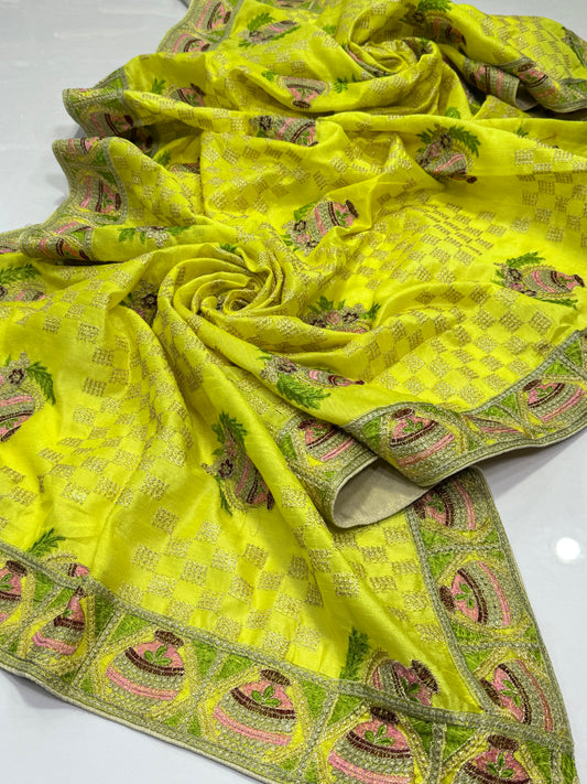 Indian Raw Silk Dupatta