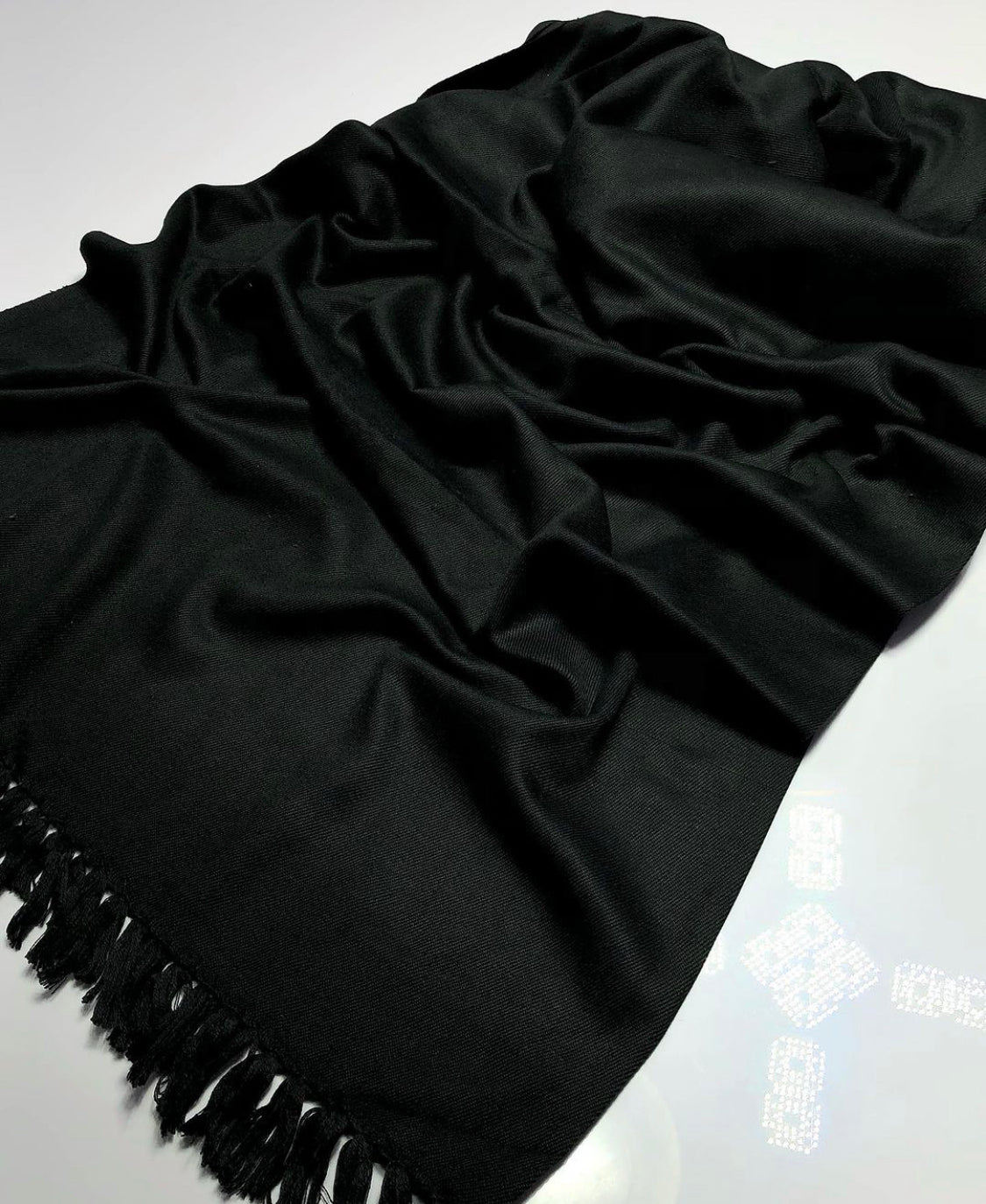 Black Wool Shawl