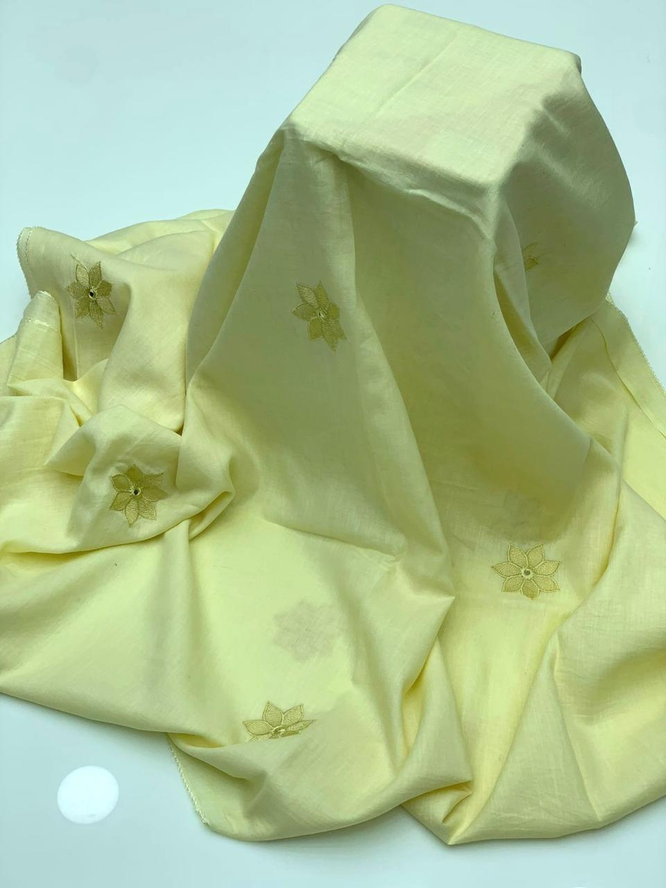 Pure Lawn Stuff 
Machine Embroidery with Sequence Chadar