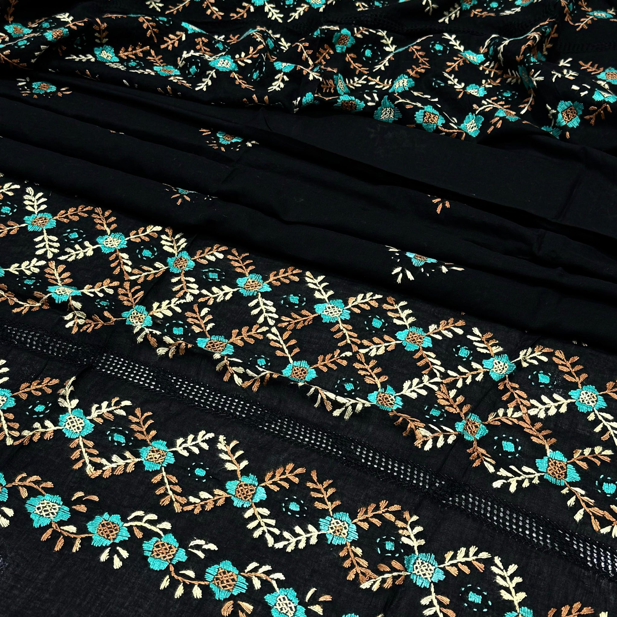 Traditional Balochi Embroidered With Tarkashi Chadar