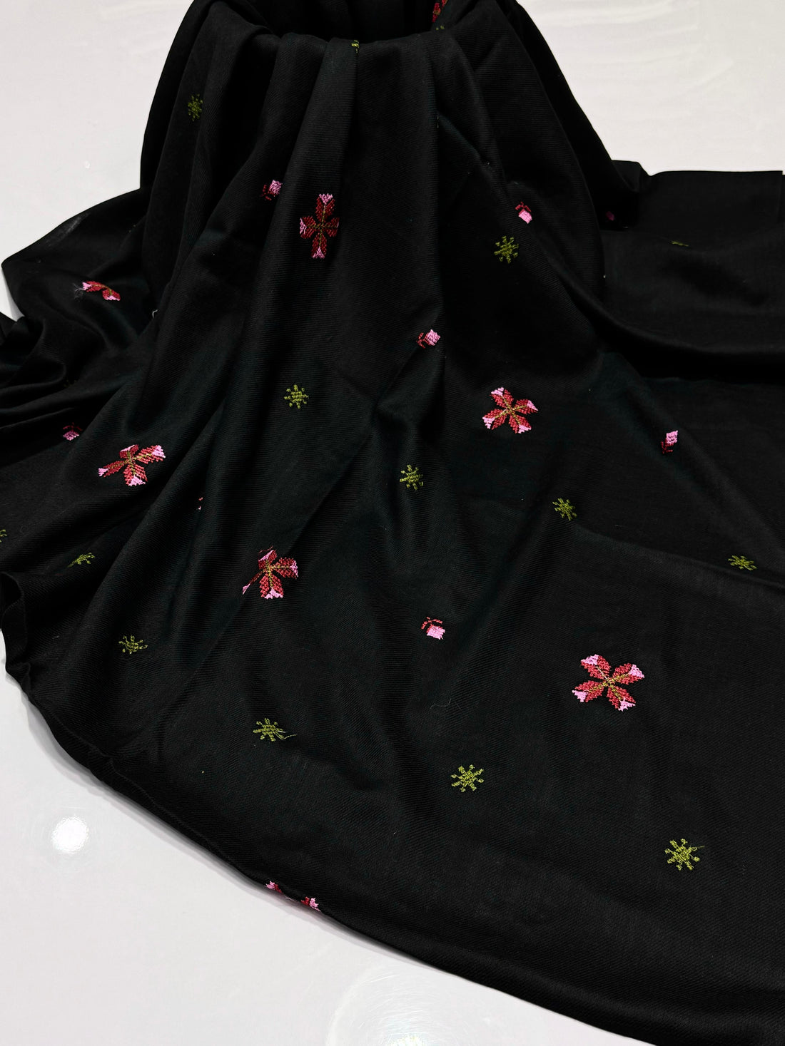Cross Sticth Embroidered Shawl