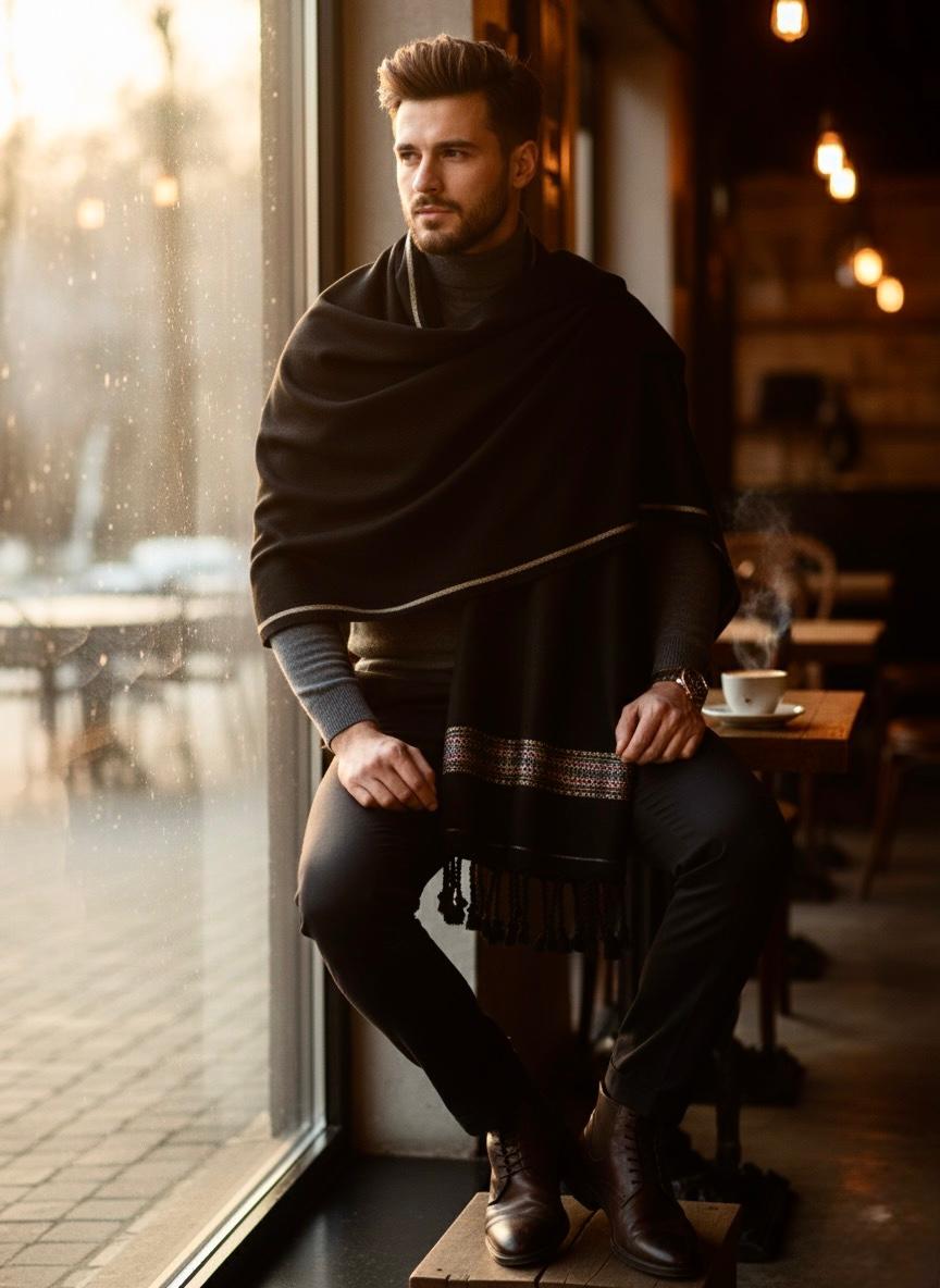 Acrylic Wool Gents Shawl