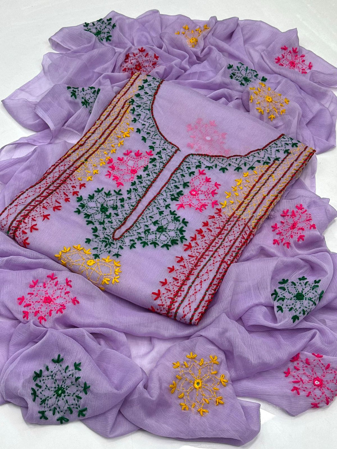 Handmade Multani Embroidery   2 Pcs Dress