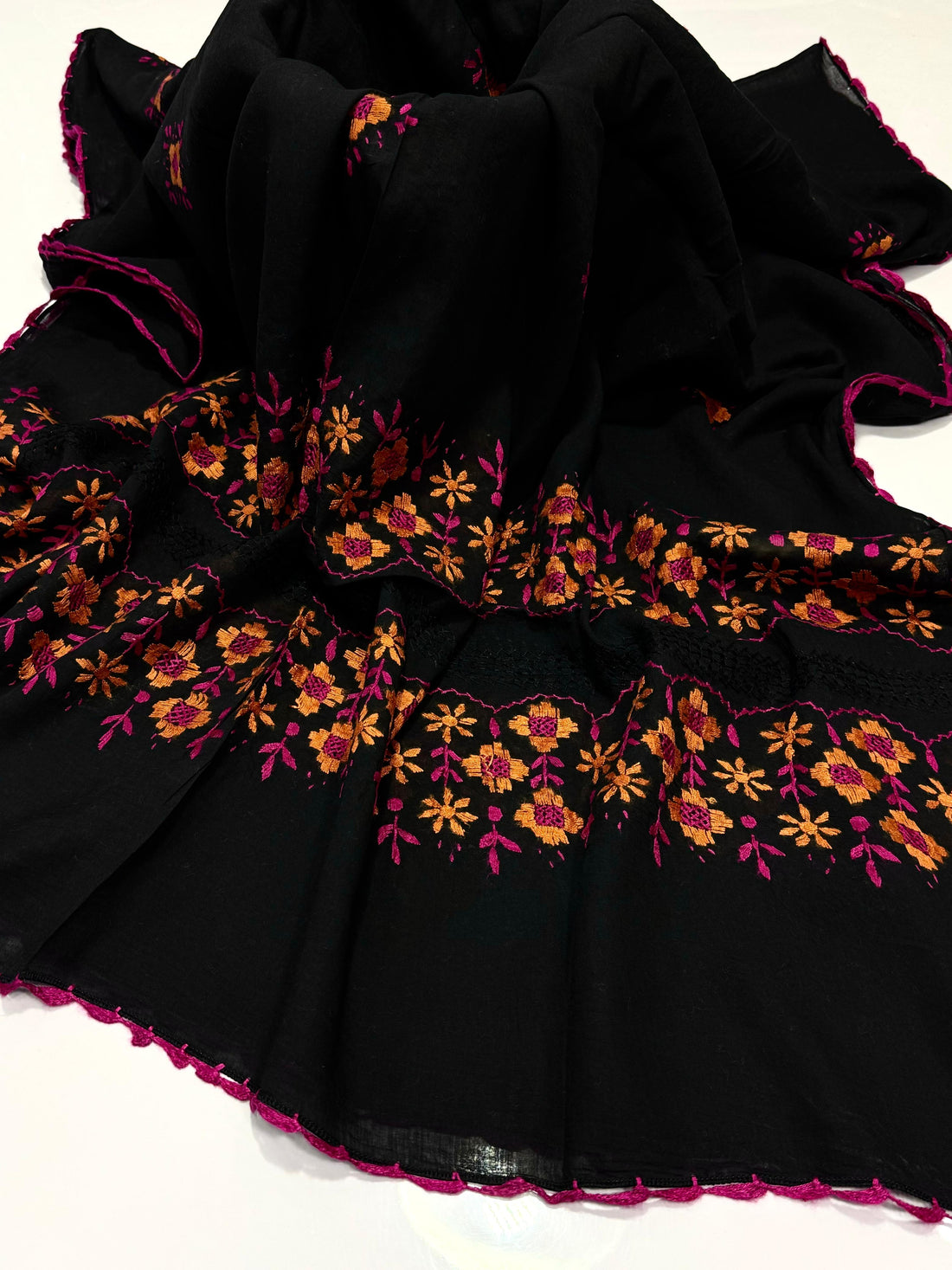 Traditional Balochi Embroidered With Tarkashi Chadar