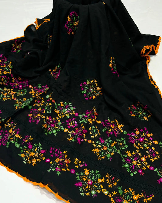 Traditional Balochi Embroidered Tarkashi Chadar