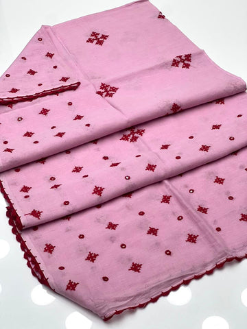 Pure Lawn
Hand Made Sindhi Embroidery With Mirror Work Chadar