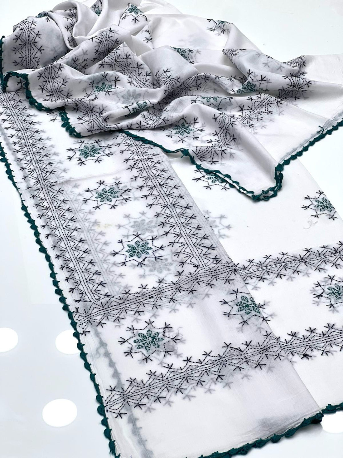 Pure Lawn 
Multani Hand Made Embroidered Chadar