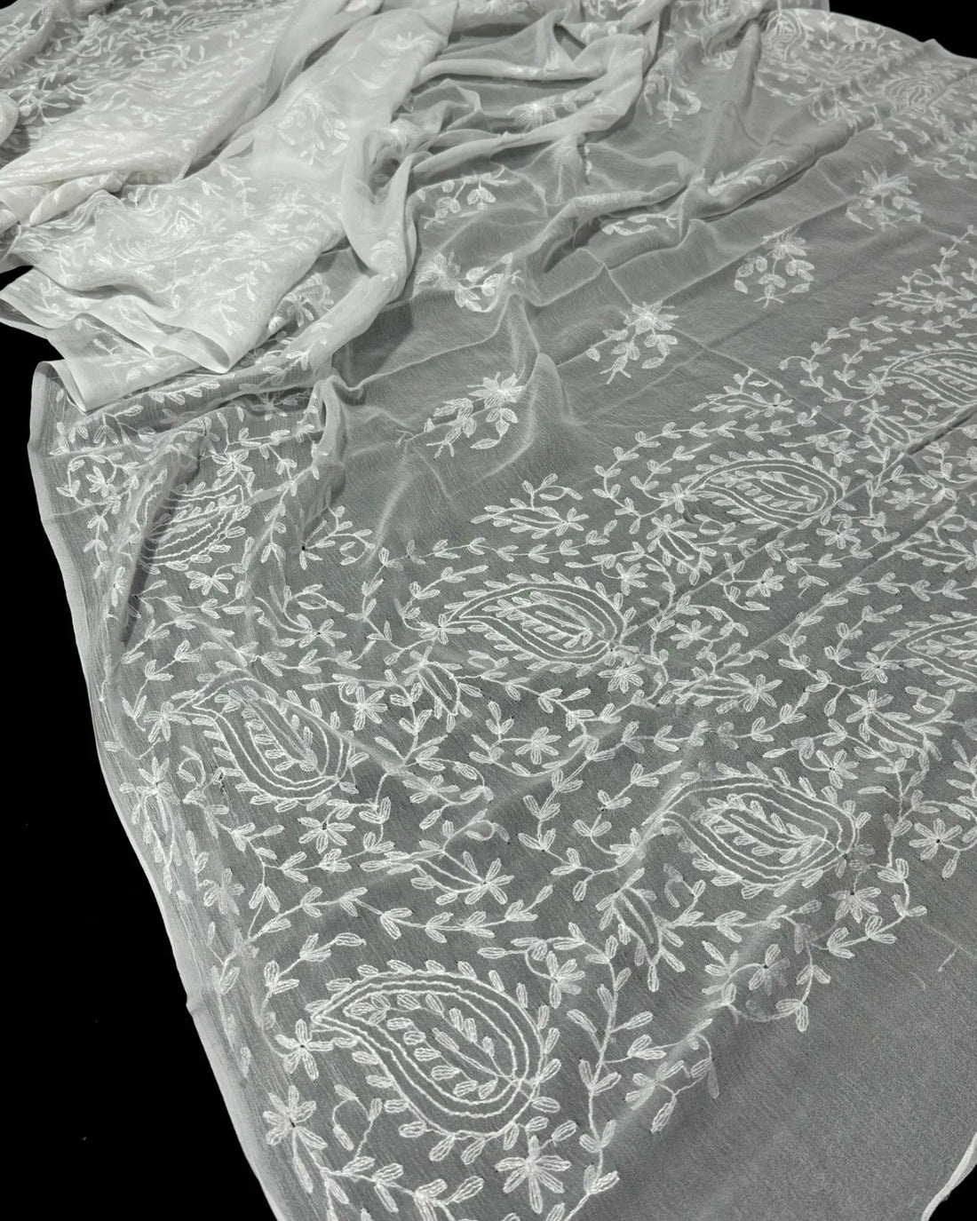 Crinkle Chiffon Dupatte