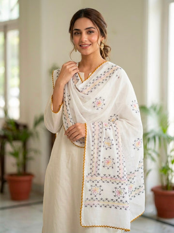 Pure Lawn
Hand Made Multani Embroidery Chadar