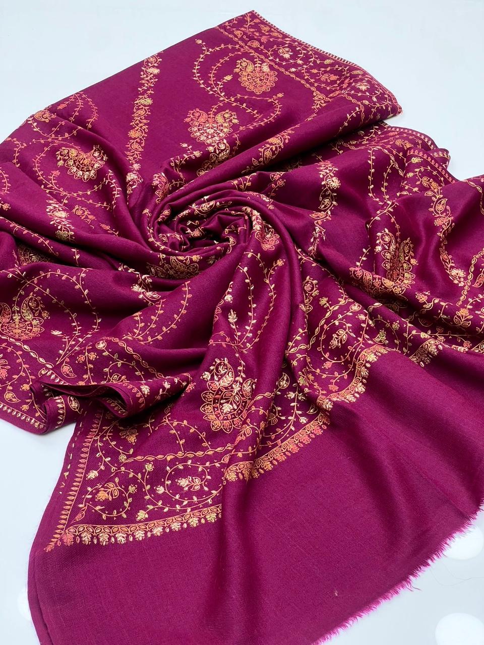 Pashmina Shawl
Hand Made Kashmiri Embroidery With Block Print