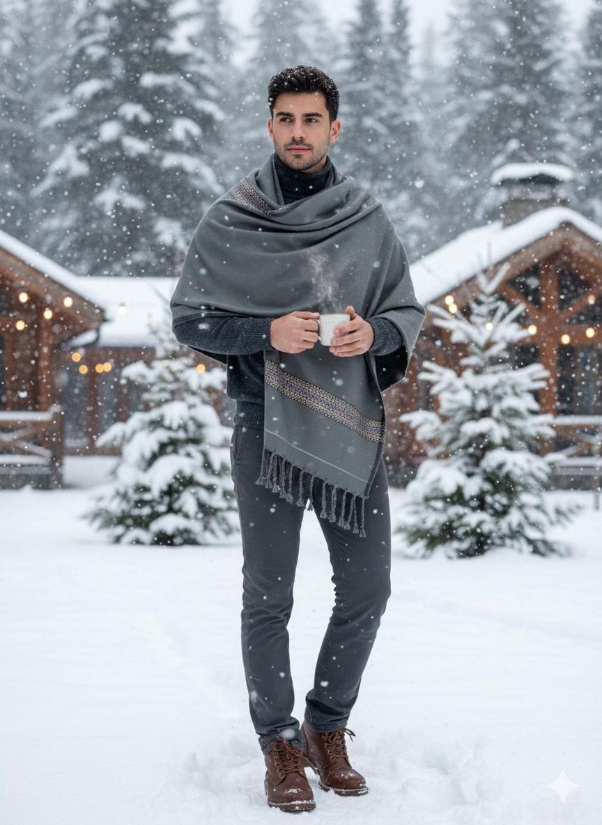 Acrylic Wool Gents Shawl