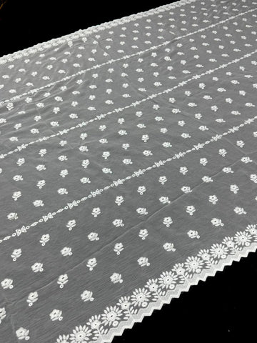 Bamber Chiffon Stuff 
Machine Chicken Kari Embroidered Dupatte