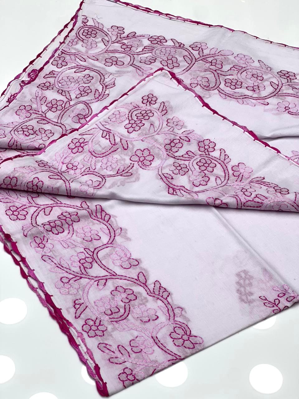 Pure Lawn
Hand Made Multani Embroidery Chadar