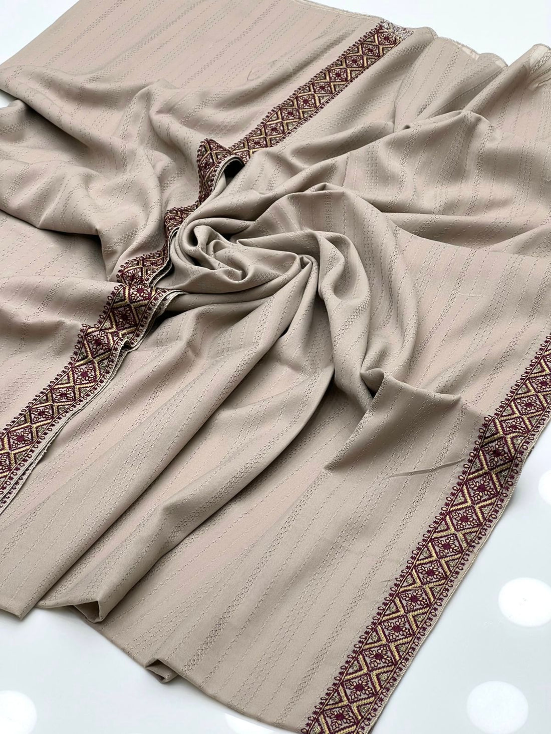 Swiss Lawn Fabric
Beautiful Machine Embroidery Chadar