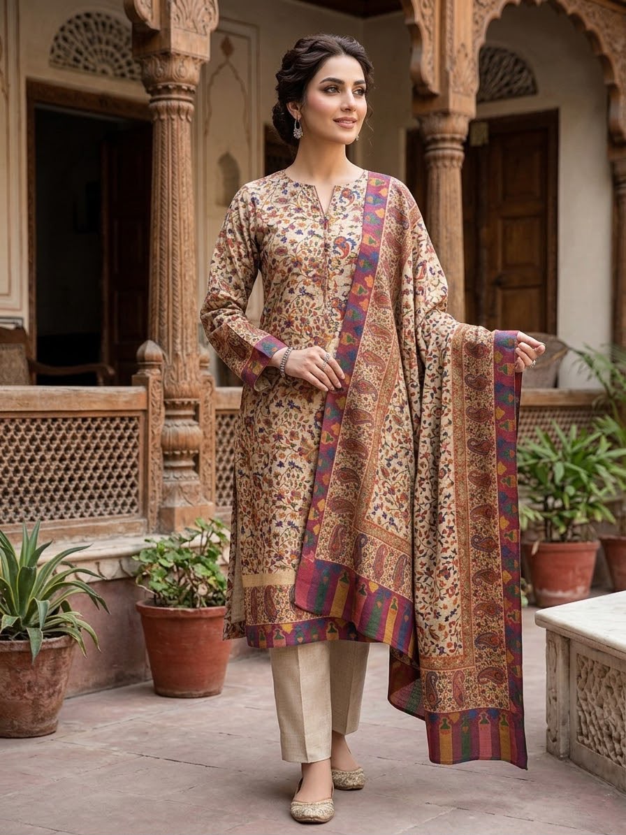 Winter Pashmina Dress Collection