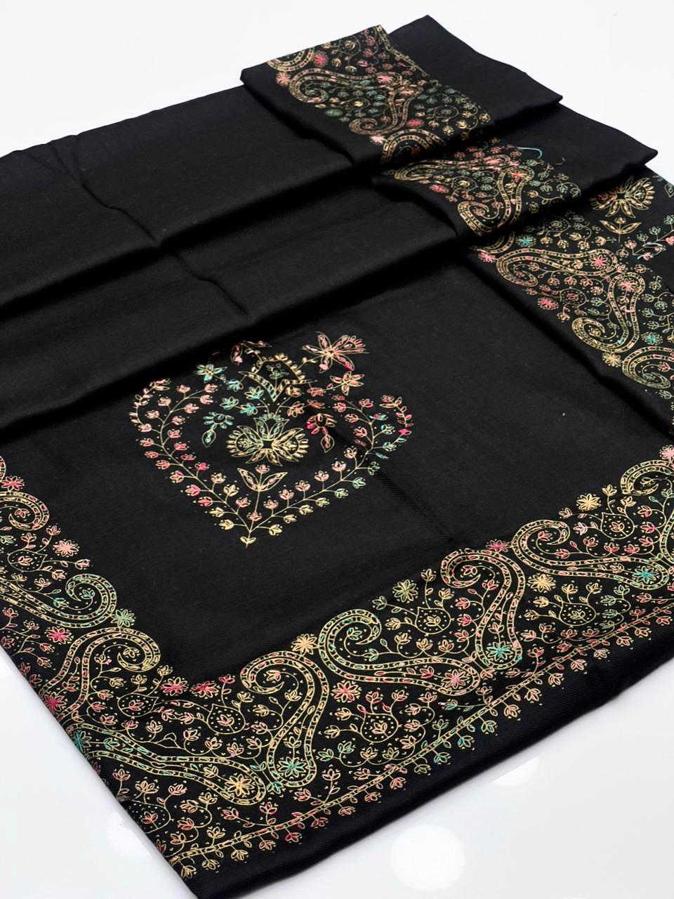 Pashmina Shawl
Hand Made Kashmiri Embroidery With Block Print