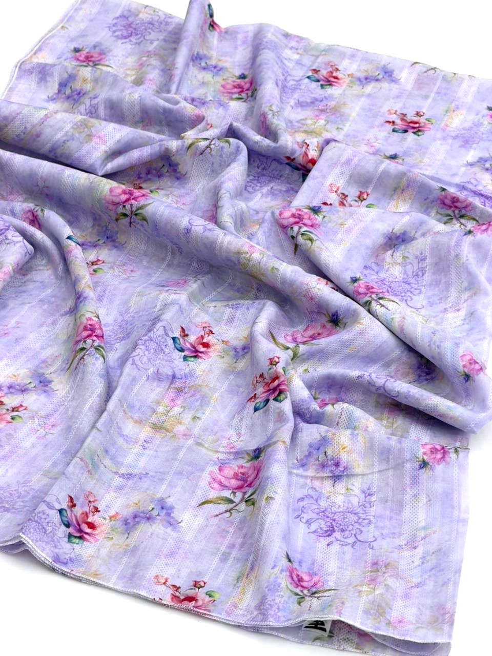 Swiss Lawn 
Beautiful Digital Print Jacquard Chadar