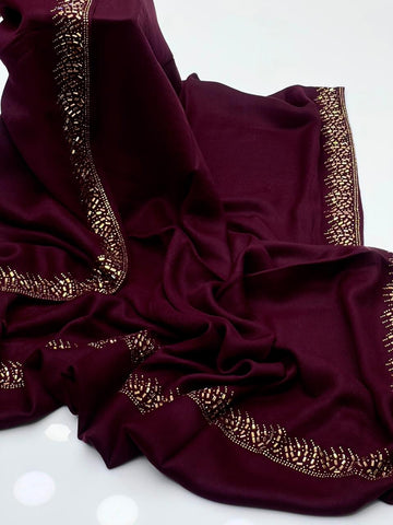 Pashmina Shawl
Elegant And Beautiful Stones Work Shawl