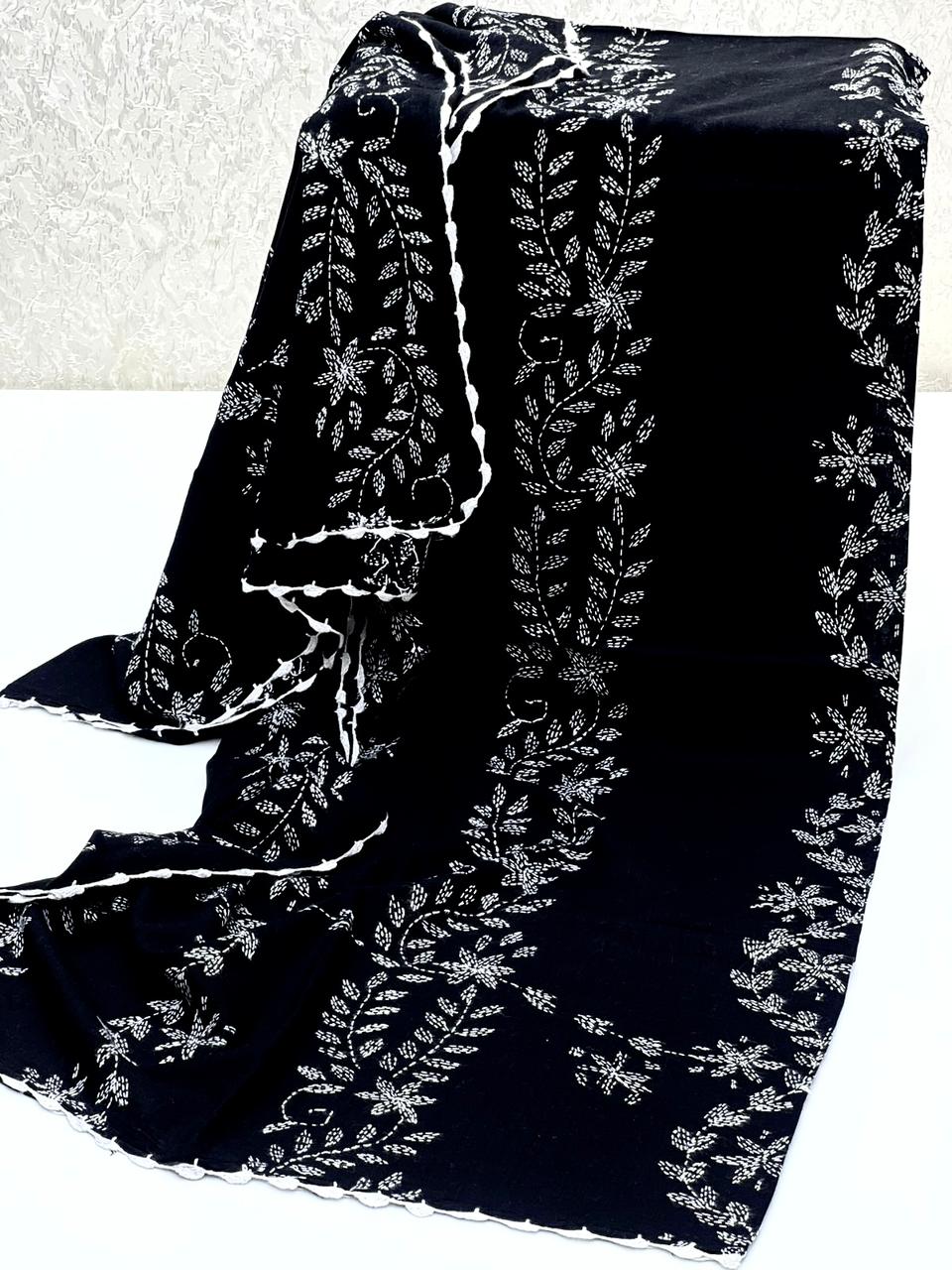 Pure Lawn Fabric
Hand Made Multani Embroidery Chadar