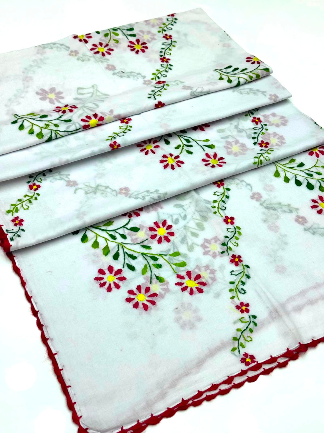 Pure Lawn
Hand Made Multani Embroidery Chadar