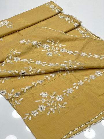 Pure Lawn 
Hand Made Multani Embroidery With Mirror Work Chadar