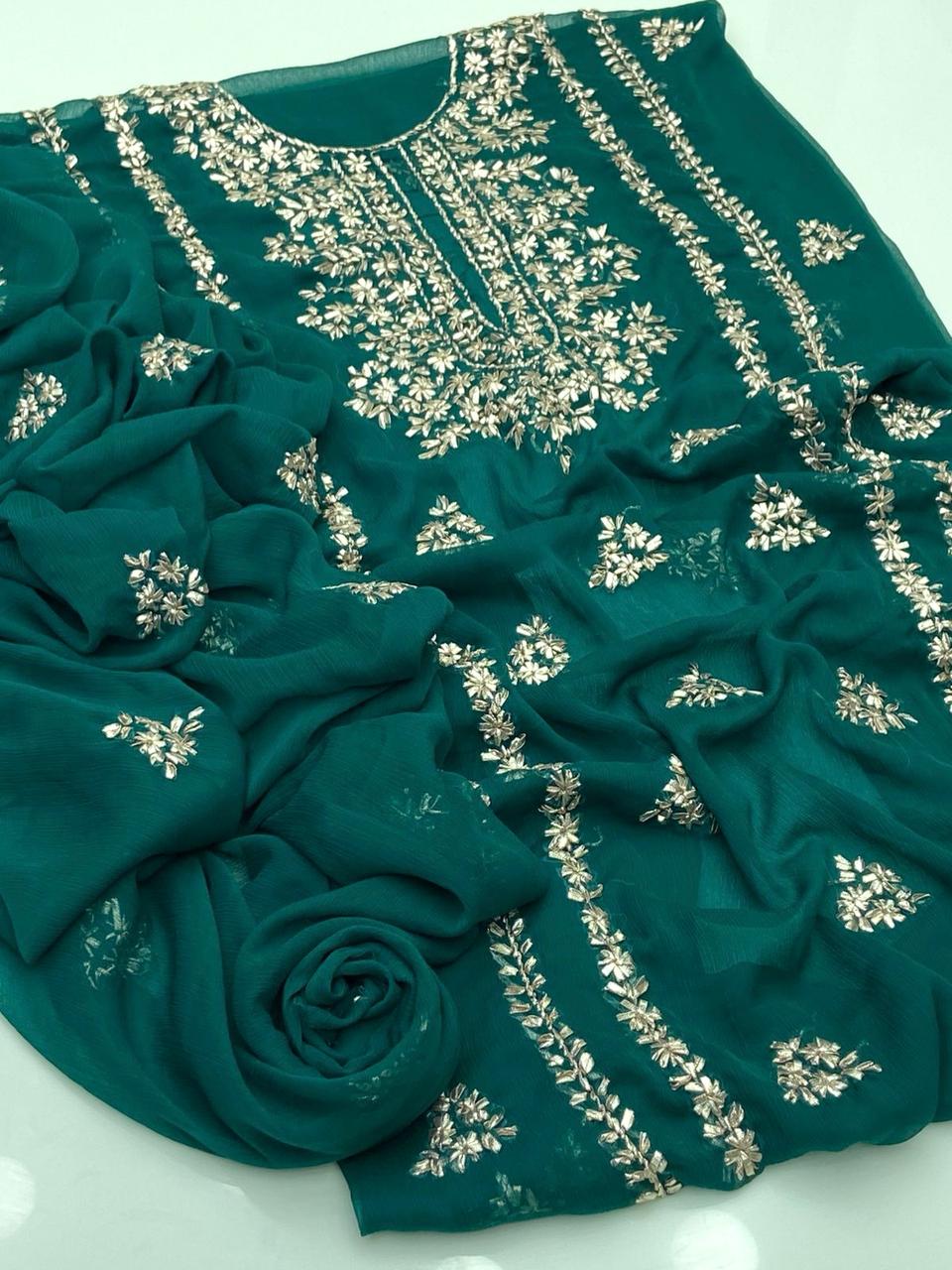 Multani Handmade Handmade Multani Gotta 2 Pieces Suit