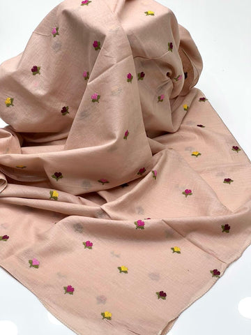 Pure Lawn Stuff 
Elegant And Beautiful Cross Stitch Embroidery Chadar