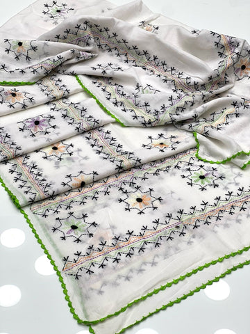 Pure Lawn 
Multani Hand Made Embroidered Chadar