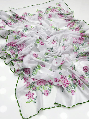 Pure Lawn
Hand Made Multani Embroidery Chadar