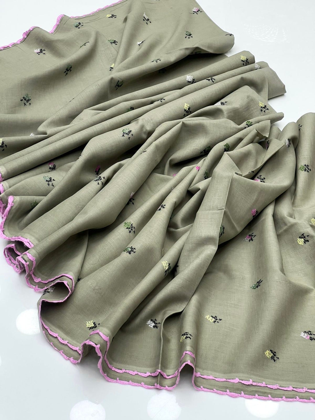 Pure Lawn 
Hand Made Multani Embroidery Chadar