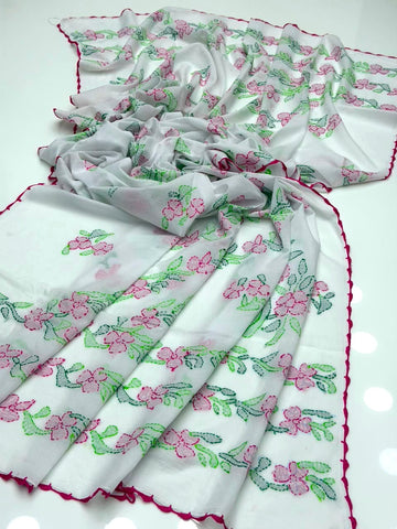 Pure Lawn
Hand Made Multani Embroidery Chadar