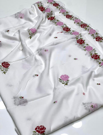 Swiss Lawn
Machine Cross Stitch Embroidery Chadar