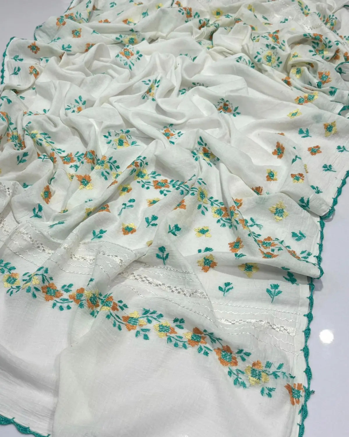 Traditional Multani Embroidered Tarkashi Chadar