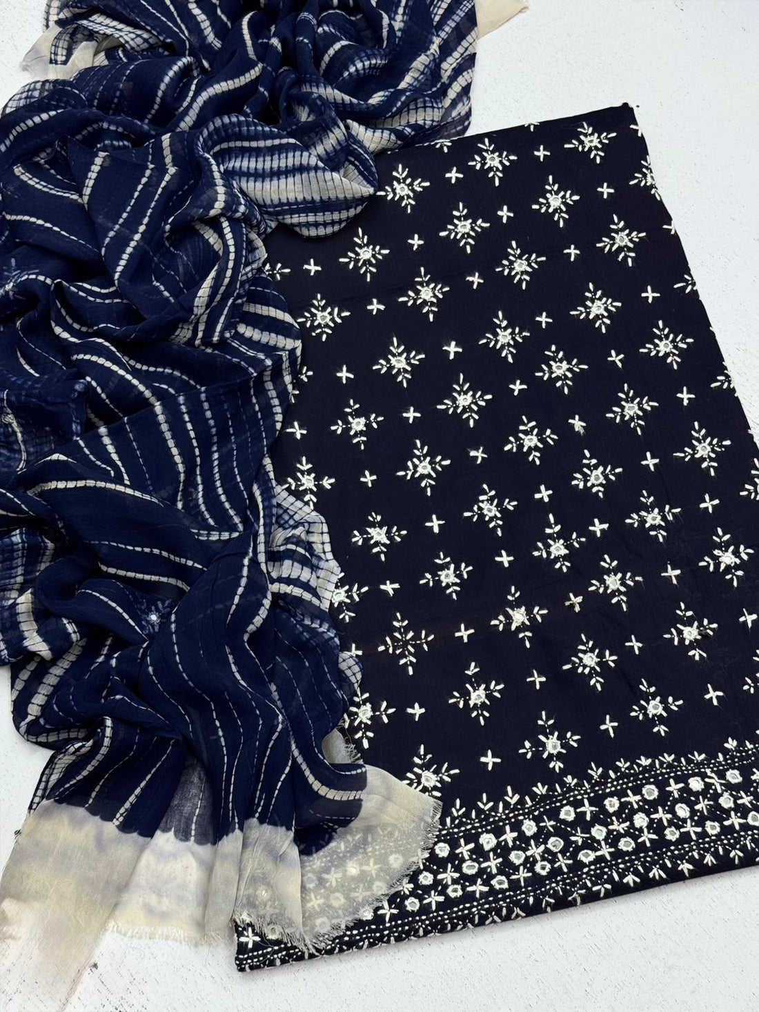 Hand Made Multani Embriodery With Mirror 
3 Piece Dress