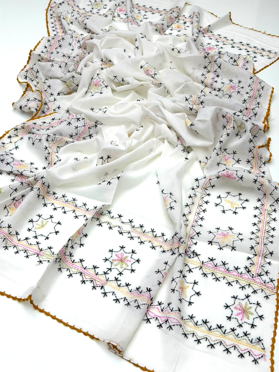 Pure Lawn
Hand Made Multani Embroidery Chadar