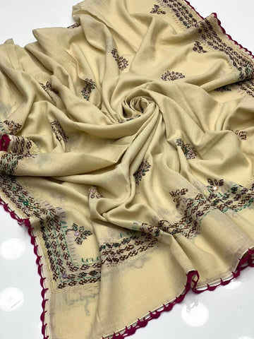 Pure Lawn
Hand Made Balochi Embroidery With Mirror Chadar