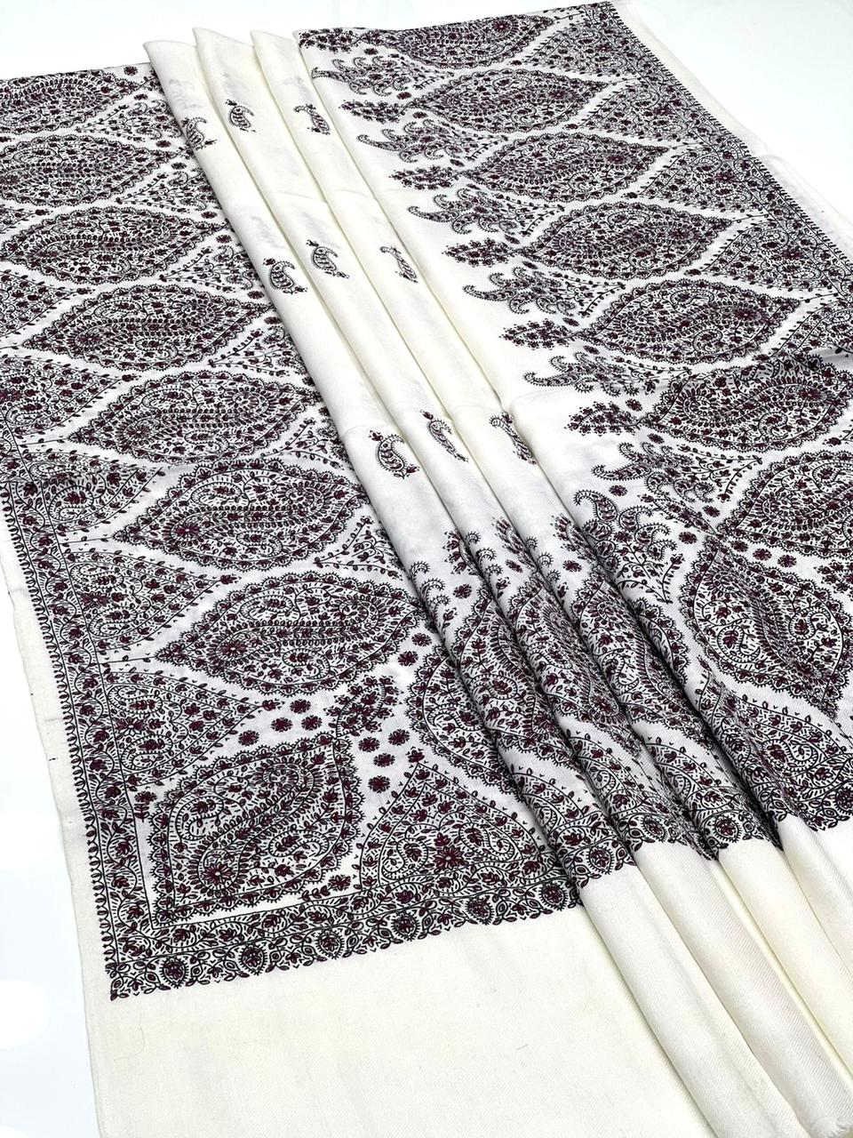 Pashmina Shawl
Hand Made Kashmiri Embroidery With Block Print