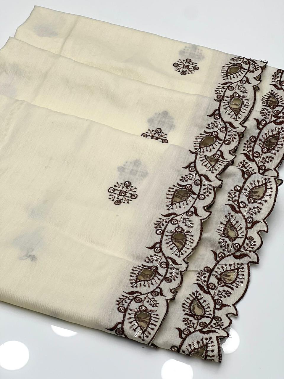 Pashmina Shawl
Machine Cut Work With Sequence Shawl