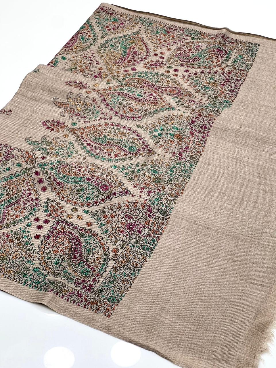 Pashmina Shawl
Hand Made Kashmiri Embroidery With Block Print