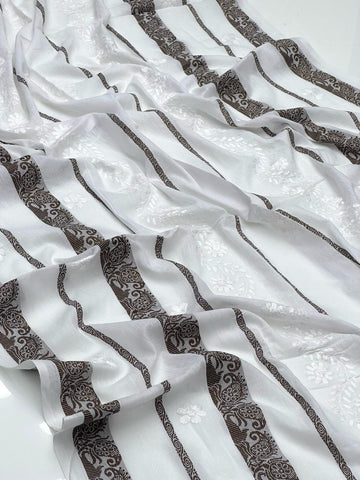 Pure Lawn Stuff 
Hand Embroidered Banarsi Chadar