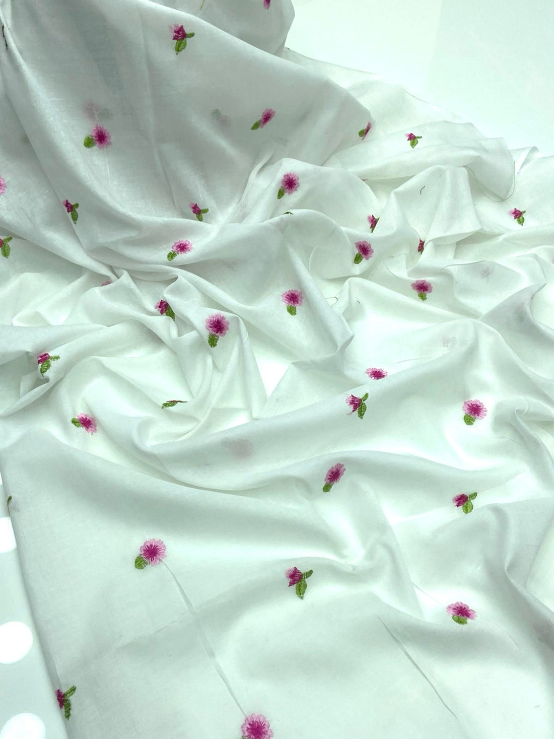 Swiss Lawn Stuff  
Beautiful Machine Embroidered Dupatte