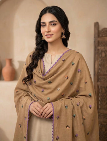 Pure Lawn
Hand Made Multani Embroidery Chadar