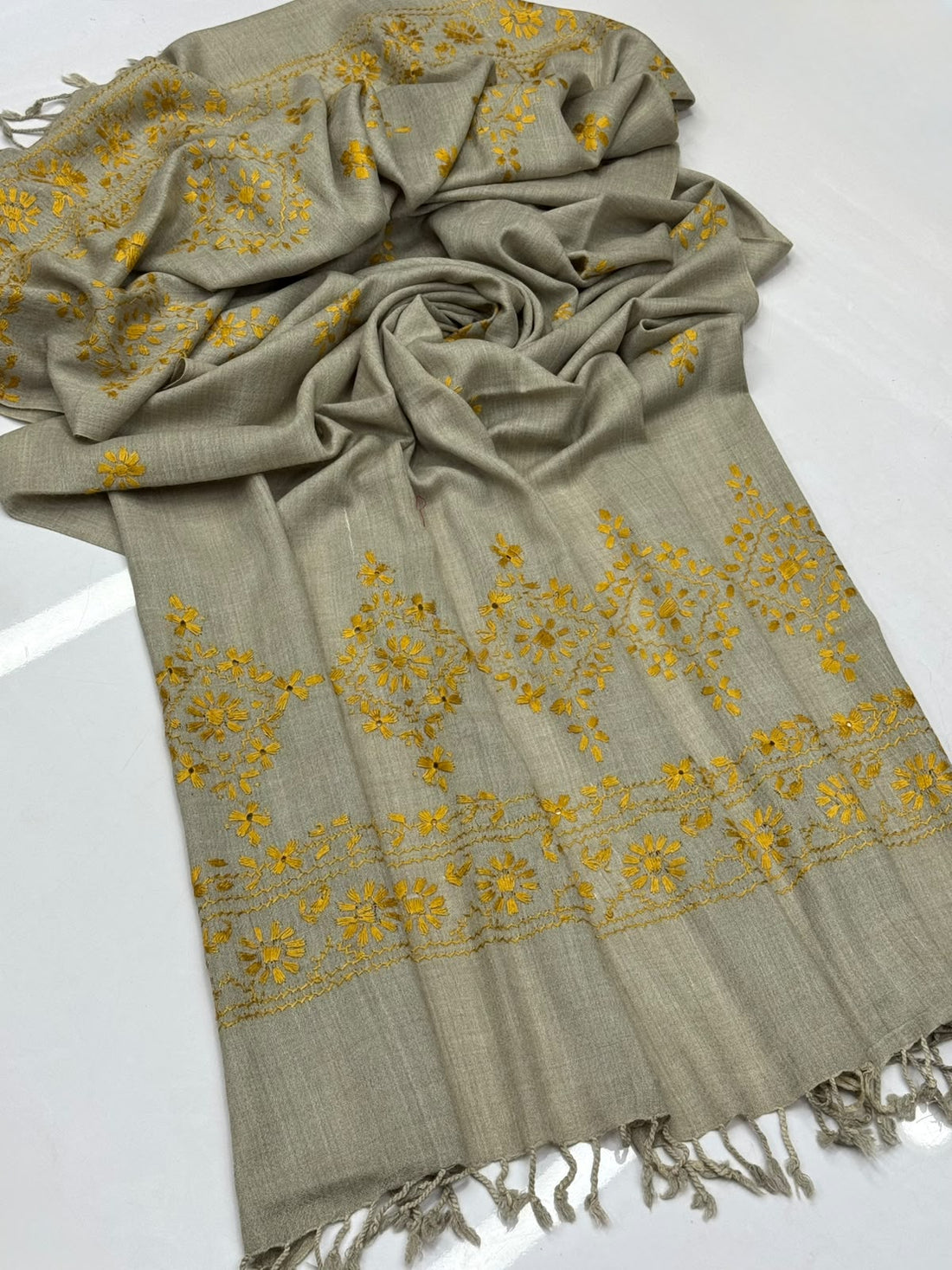 Swati Pashmina Shawl
Hand Made Balochi Embroidery