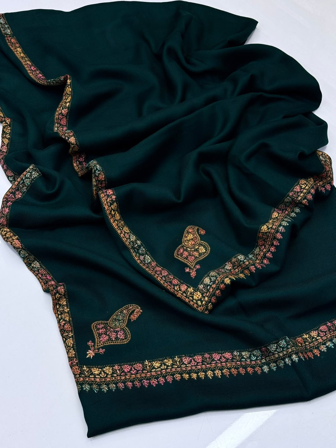 Pashmina Shawl
Hand Made Kashmiri Embroidery With Block Print
